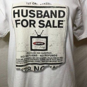 ESPN Husband Short Sleeve Classic Fit T-Shirt Ladies Size Medium